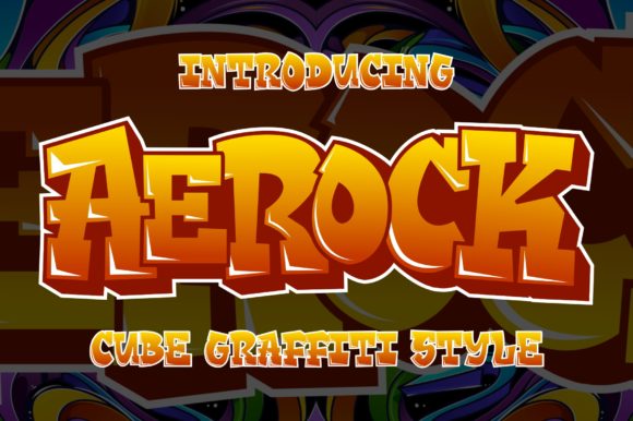 Aerock: A Bold Display Font Inspired by Urban Street Art