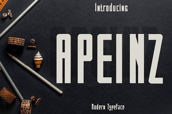 Apeinz: A Simple and Neat Lettered Display Font for Standout Creativity
