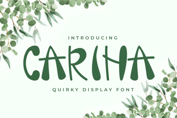 Carina: A Bold Display Font for Creative Expression