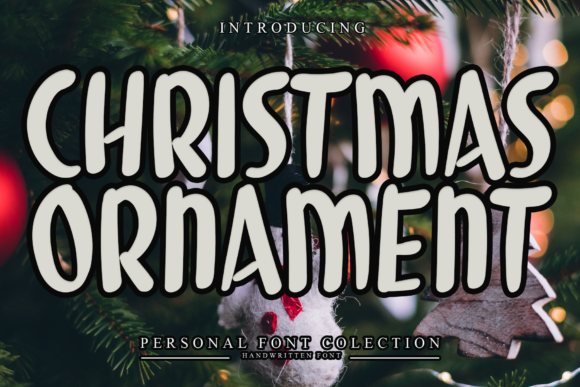 Christmas Ornament Display Font