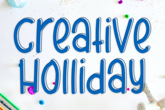 Creative Holliday: A Simple and Neat Display Font for Every Creative Need