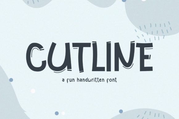 Cutline: A Fun, Quirky Font That Adds Personality to Your Holiday Crafts