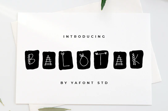 Discover the Unique Appeal of Balotak: A Standout Display Font