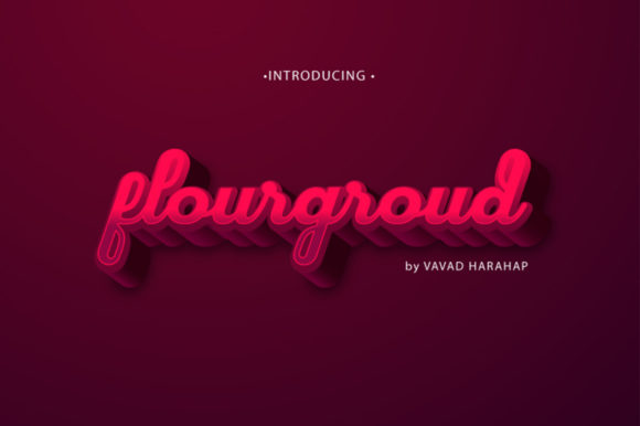 Flourground: A Bold and Trendy Display Font for Creative Design