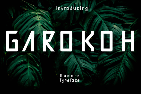 Garokoh: A Simple and Neat Lettered Display Font for Creative Expression