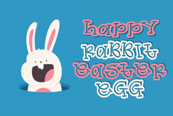 Happy Rabbit Easter Egg: A Playful Font for Creative Projects