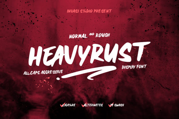 Heavyrust: A Bold Font for Bold Ideas