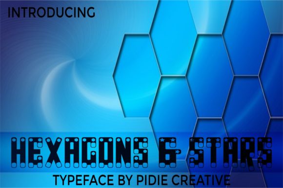Hexagons Stars: A Modern Font with a Unique Twist