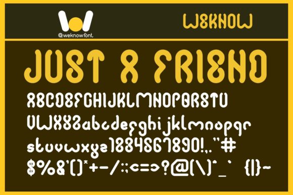 Just a Friend: A Modern Font for Every Creative Need