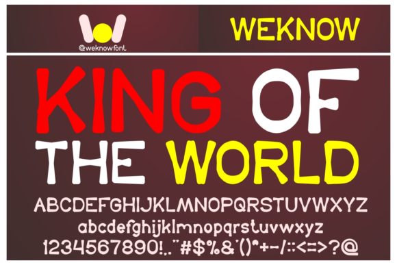 King of the World Font