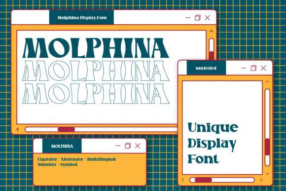 Molphina: A Retro, Unique Display Font for Creative Expression