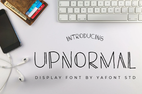 Upnormal: A Simple Display Font for Eye-Catching Design