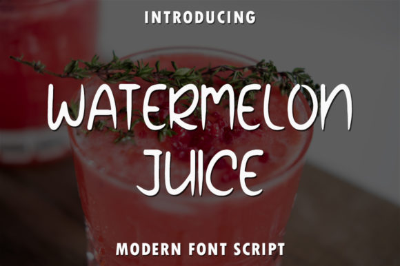 Watermelon Juice: A Friendly Display Font for Creative Expression
